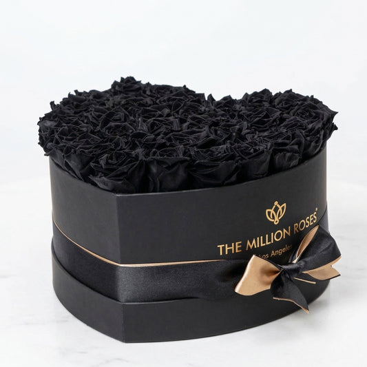 Heart Black Box | Black Roses