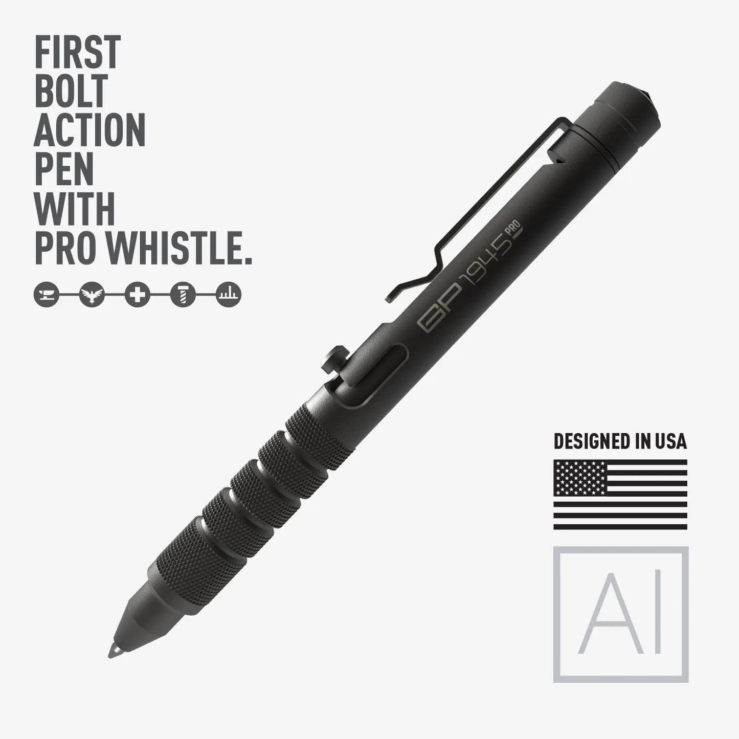 GP 1945 Bolt-Action Pen PRO - Titanium EDC Pen