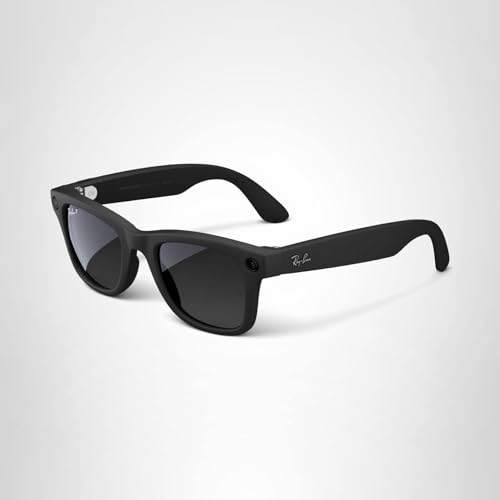 Ray-Ban Meta Wayfarer, Matte Black Smart AI Glasses