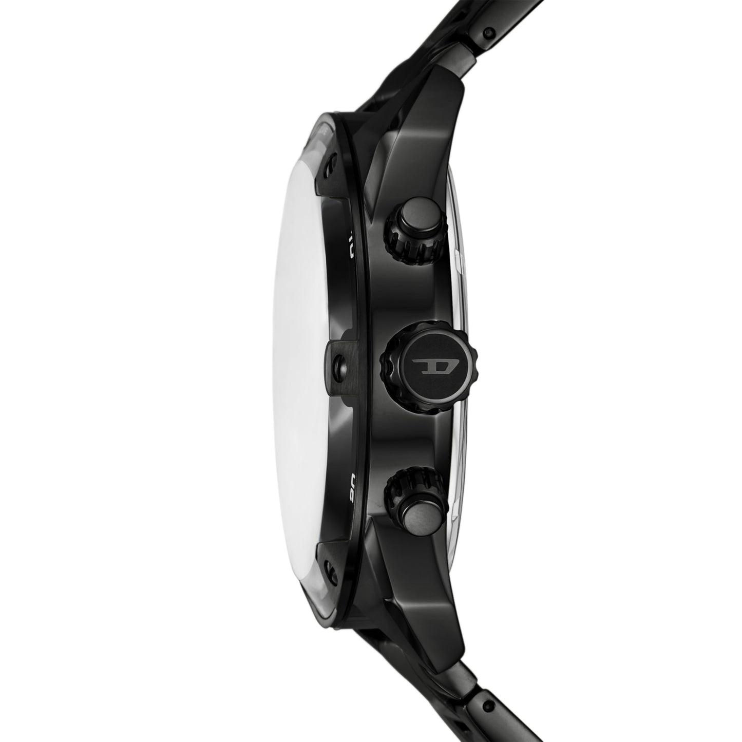 Diesel Men's Spiked Chronograph Black Stainless Steel Watch (Model: DZ4691)