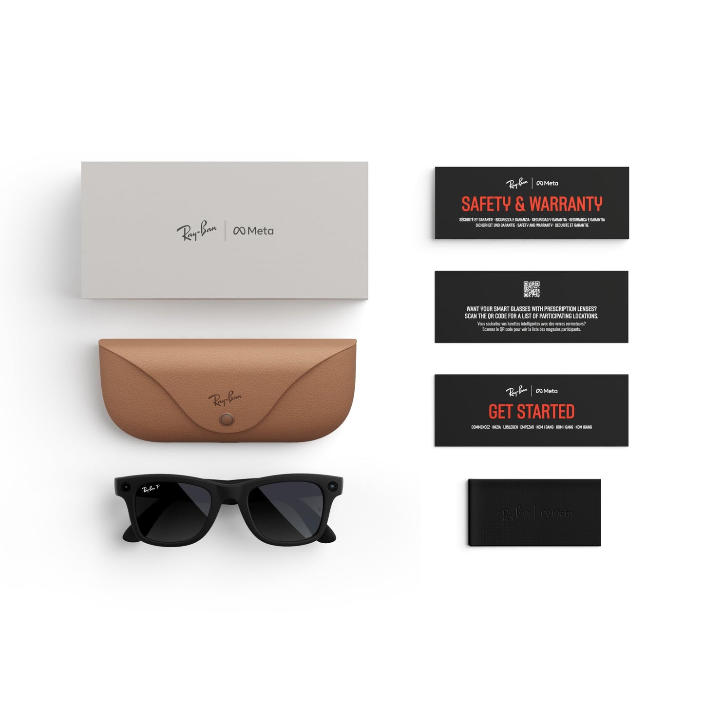Ray-Ban Meta Wayfarer, Matte Black Smart AI Glasses