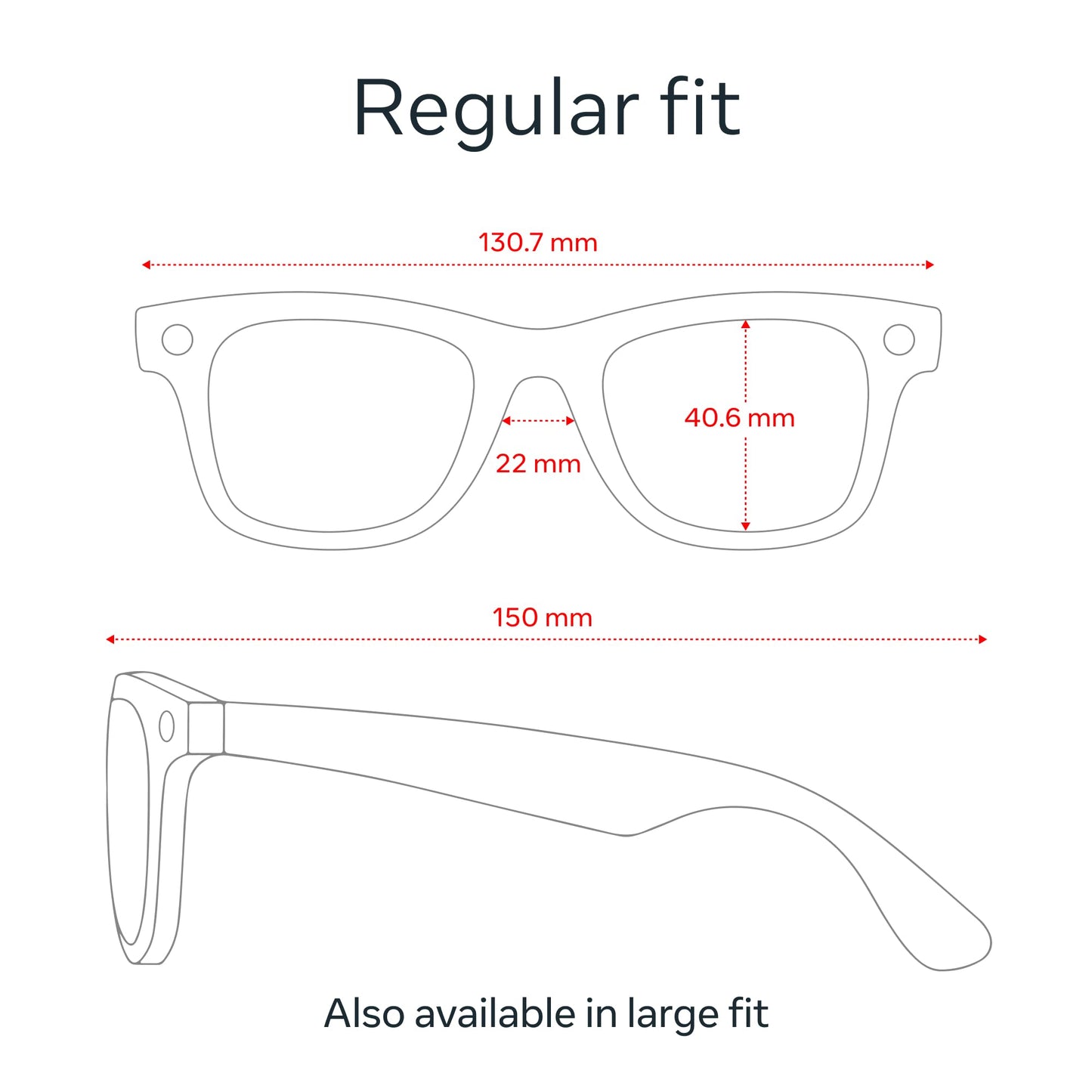 Ray-Ban Meta Wayfarer, Matte Black Smart AI Glasses