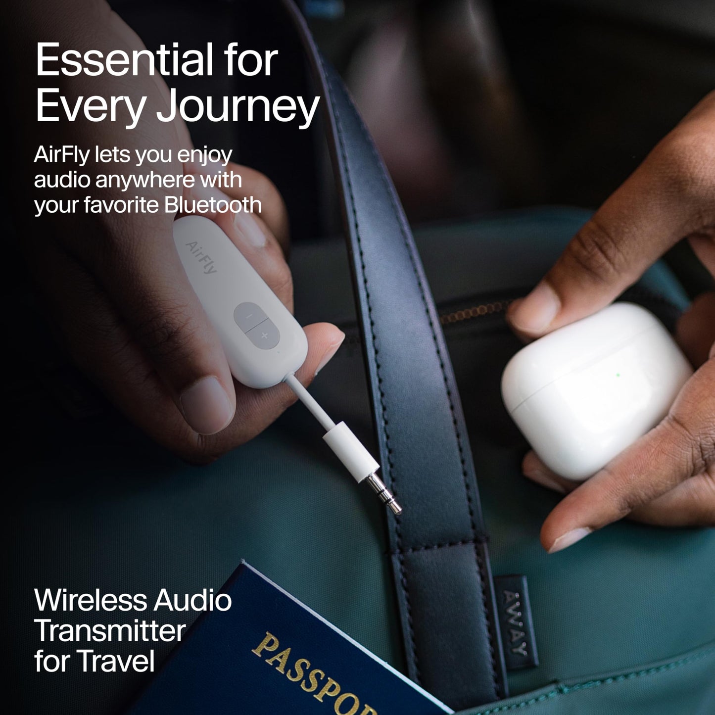 Twelve South AirFly SE | Bluetooth Wireless Audio Transmitter Adapter for AirPods/Headphones