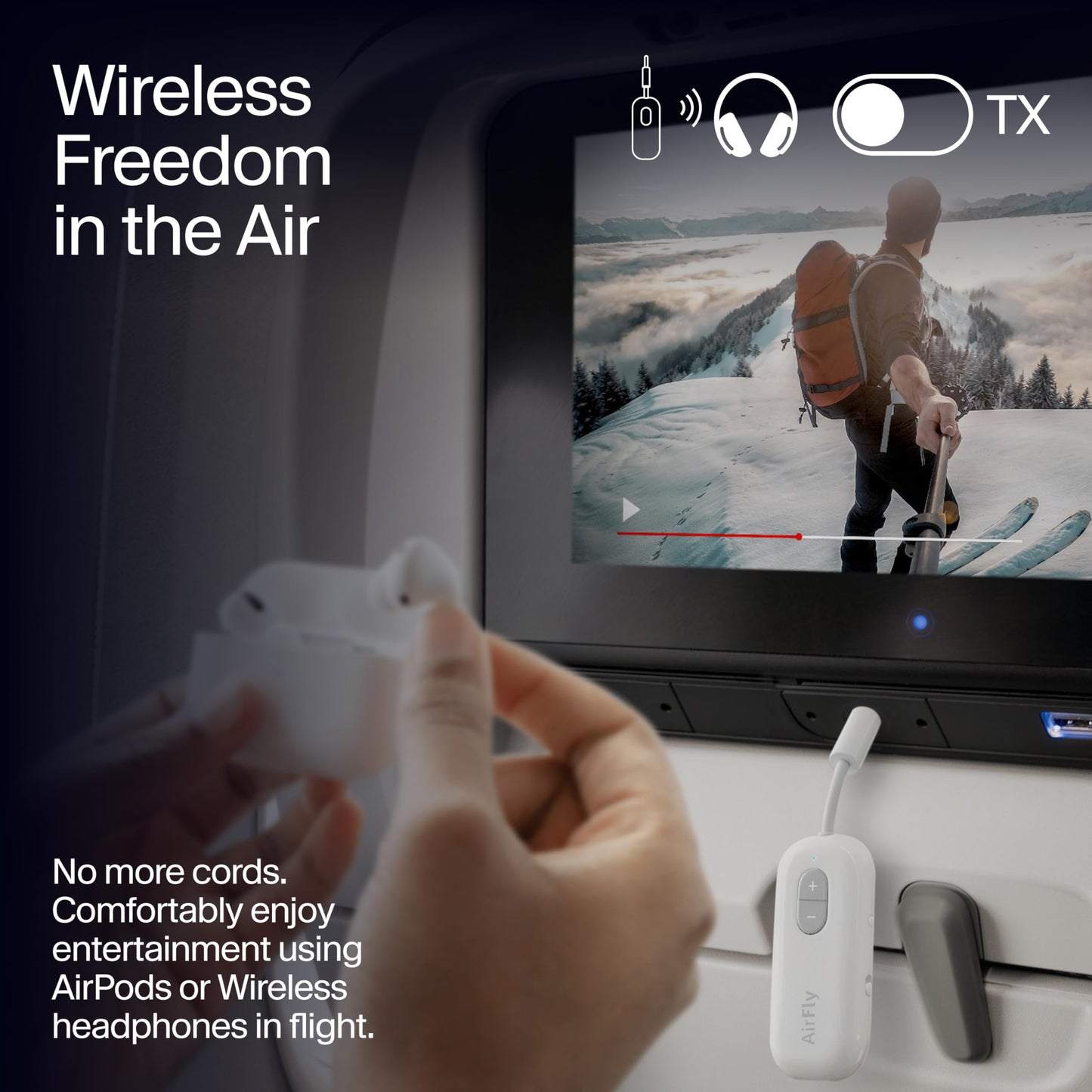 Twelve South AirFly SE | Bluetooth Wireless Audio Transmitter Adapter for AirPods/Headphones