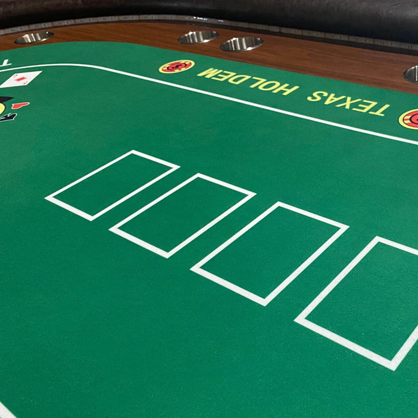 Luxury 96-Inch Gaming Table With LED Lights, Durable Velvet Surface, And Sturdy Pedestal Base (SAK92853)