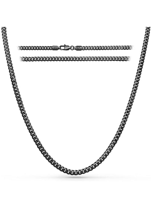 Black Cuban Link Chain (3.5mm)