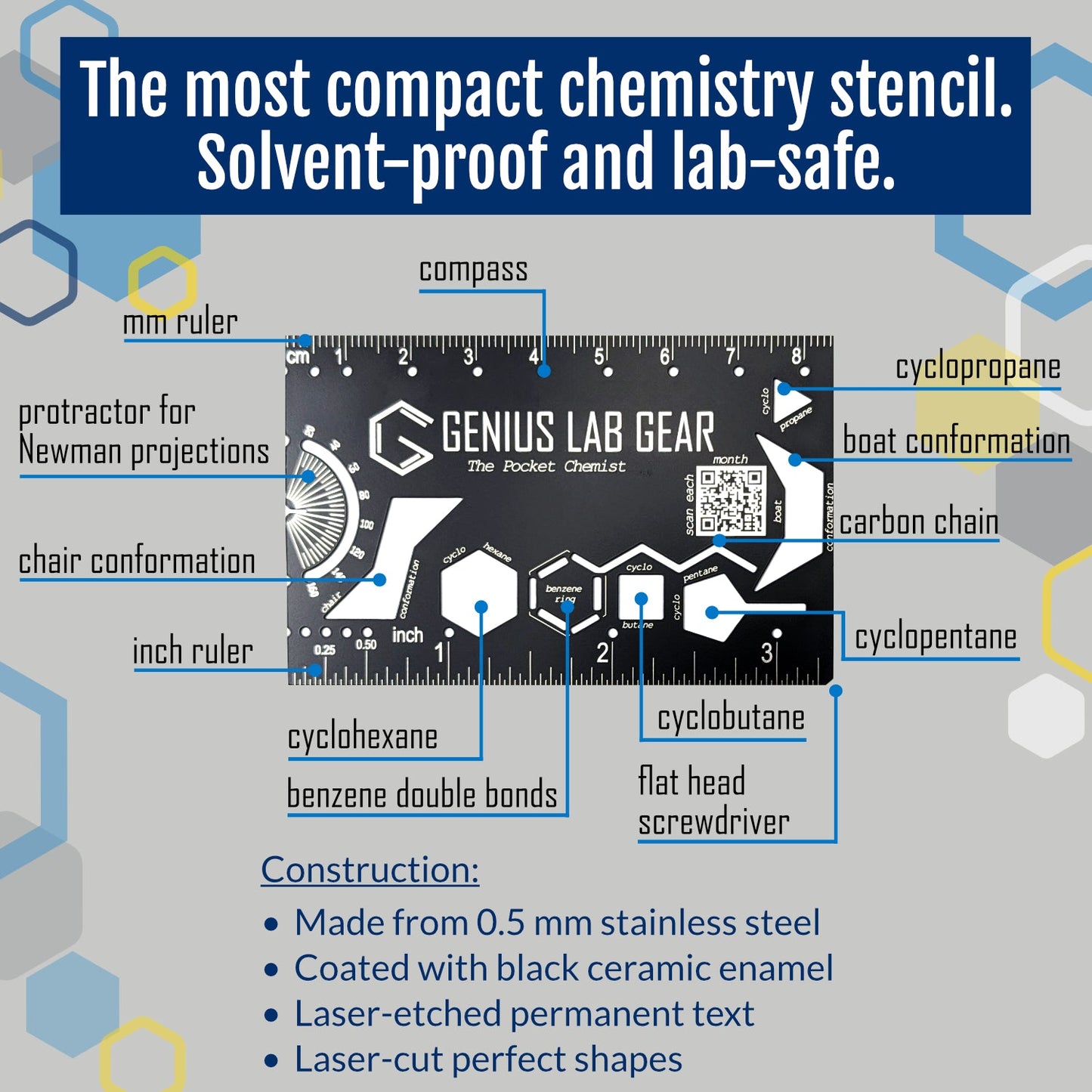 The Pocket Chemist - Organic Chemistry Stencil