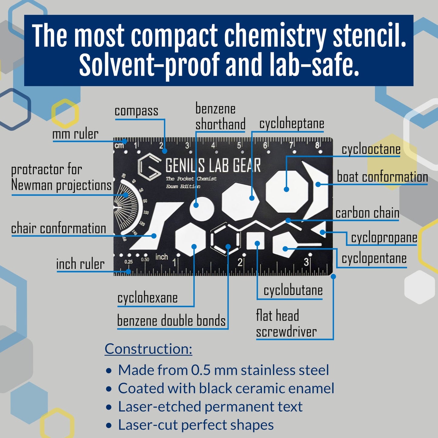 The Pocket Chemist - Organic Chemistry Stencil