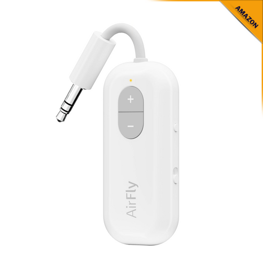 Badged - Twelve South AirFly SE | Bluetooth Wireless Audio Transmitter Adapter for AirPods/Headphones