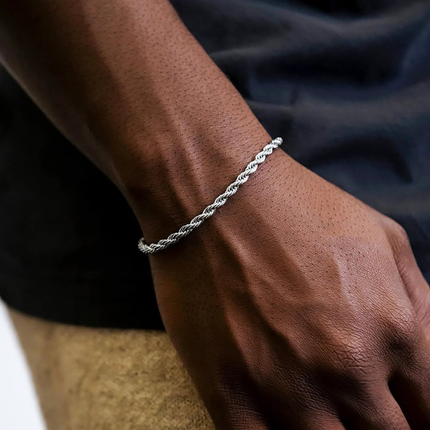 Men's Cuban Chain Bracelet Set